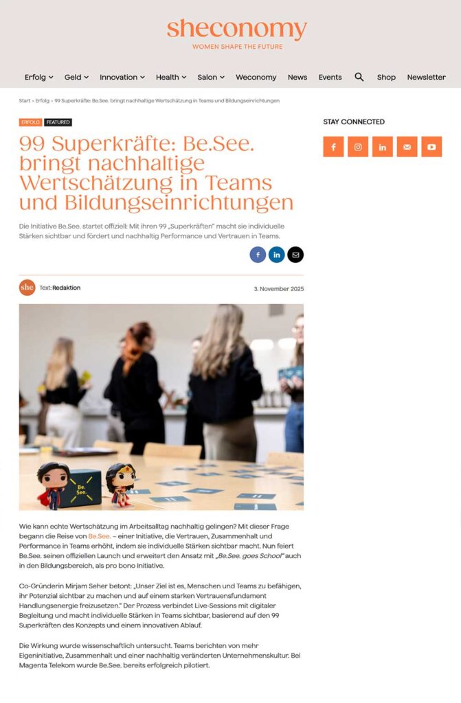 Be.See - Sheconomy Artikel